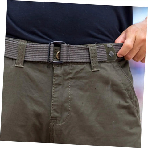 Six Pack Nylon Tactical Belt Buckles With Quick Release Adjustable Clips For Outdoor Gear And Camping Comfortable Design For Fast Secure Attachment Built For Hiking Camping Airsoft And Tactical Loadouts shown on olive pants