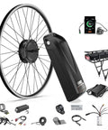 Front Hub Motor Electric Bike Conversion Kit For 26 Inch And 700C Wheels 48V 500W With Display And Battery components