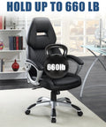 Heavy Duty 660 Lbs Office Chair Base Replacement With Swivel Tilt Plate shown supporting a chair in office setting