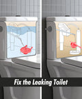 Durable 3 Inch Toilet Flapper Replacement Compatible With TOTO G Max And Thu Models shown fixing leaking toilet mechanisms.