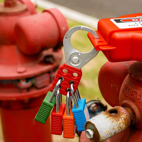 Lockout Tagout Locks 12 Pack Keyed Alike OSHA Blue Loto Locks For Industrial Machinery And Electrical Panels With Chrome Steel Shackle And Durable Nylon Unibody