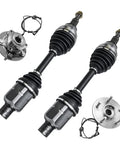 Heavy Duty Front CV Axles And Wheel Bearing Hubs Kit For 2012 To 2018 Ram 1500 Four Wheel Drive includes two CV axles and hubs.