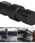 Hinge Pin Tool For Alpha One Gen II Bravo I II III Outdrives Replaces 91-78310 18-9861 Properly Hardened shown with usage examples