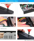 Steps to install HDD in Multi Channel NVR System With 1080P To 8MP Ultra HD Network Video Recorder For Cloud P2P Remote Access And Motion Detection Alerts No Built In WiFi 10 Channel NVR Ideal For Easy Home Surveillance And Plug And Play Setup