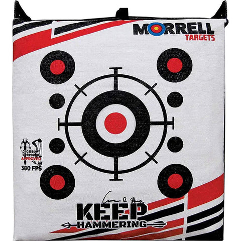 Keep Hammering Heavy Duty Crossbow Target Bag For 54 Pound Bows Adult Archery Block With 76 Layers Of Stopping Power Field Point Practice Target Multicolor showing bullseye design