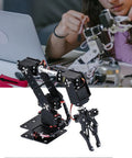 6DOF Robot Mechanical Arm Claw Kit With Aluminum Bracket And Servo Motors in use, showcasing student engagement in robotics.