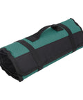Green rolled 20 Slot Knife Roll Bag For Pros And Home Cooks Premium Canvas Knife Case Kitchen Travel Gear Durable Roll Up Organizer
