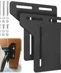 Full To Queen Conversion Kit Pair Of Adjustable Headboard Brackets For Metal Bed Frames Quick Install No Sweat Setup Slides Four Inches For Super Room Upgrade with steel brackets and mounting hardware.