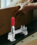 Two Pack Vertical Quick Release Toggle Clamps Zinc Plated Steel Welding Hold Downs Clamps for woodworking use in workshop