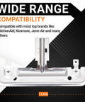 Ultra Durable Beefy Metal Dishwasher Rack Adjuster Kit Replacement Part For Whirlpool And Kenmore, 11.6-inch metal component