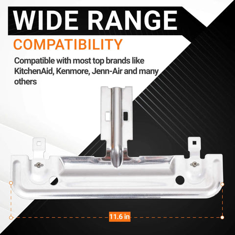 Ultra Durable Beefy Metal Dishwasher Rack Adjuster Kit Replacement Part For Whirlpool And Kenmore, 11.6-inch metal component
