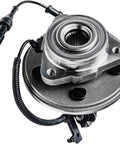 Front And Rear Wheel Hub Bearings Kit With 20 Chrome Lug Nuts For 2006 2010 Ford Explorer Sport Trac Mercury Mountaineer Independent Rear Suspension Replacement hub close-up