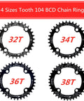 104 BCD 32T Narrow Wide Single Chainring With 4 Bolt Sprocket Bolts For Road Bikes Mountain Bikes And BMX MTB Built Tough