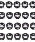 20 nylon grommets from 200 Pcs Cable Snap Bushing Three Quarters Inch 19mm Nylon Grommet Snap In Protector Round For Do It Yourself Wiring Harness And Panel Mounts Heavy Duty Locking Hole Plugs Hose Bushing Cover Kit SK-19 on white background