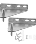 2 Pack Fridge Hinges For Refrigerator And Freezer Door Replacement With Stainless Steel 35mm Mount Rubber Cap For Quiet Operation