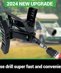 Wheel Chock Stabilizer With Rotatable Sides For RV And Travel Trailer Tires That Lock Tandem Wheels On Uneven Surfaces