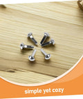 100 Piece Doll Joints Puppet Craft Kit For Kids And Grownups Scrapbook Fasteners And Split Pins For DIY Projects close-up view