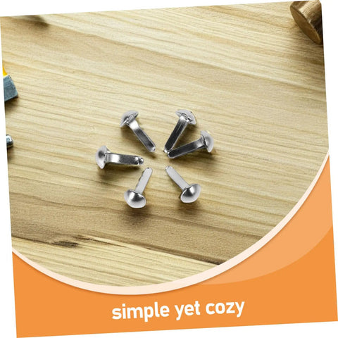 100 Piece Doll Joints Puppet Craft Kit For Kids And Grownups Scrapbook Fasteners And Split Pins For DIY Projects close-up view
