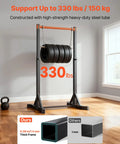 Beast Mode Ready Heavy Duty Free Standing Pull Up Bar Station With H Frame, 330 Lbs Capacity in home gym setup.