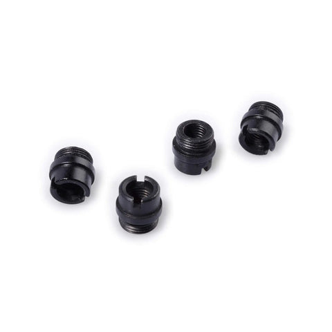 CNC Machined 416 Stainless 1911 Bushing Set Standard Height 0.28 Inch For Government And Officer Models Four Pack Blued And Hardened To 39 Rockwell Finish, four black bushings