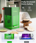 Dual Laser Engraver 2 In 1 Portable System With Lightning Fast 4000mm Per Second Speed for engraving wood coasters on tabletop