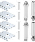 Image of 4 Pack Bifold Door Hardware Repair Kit for One and Seven Eighths Inch Wood Doors and Seven Sixteenths Inch Pivot Holes.