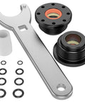 Front Mount Hydraulic Steering Cylinder Seal Kit With Pin Wrench For Pivot Front Mount Cylinders, Premium Aftermarket Replacement Fits HC5340 HC5341 HC5342 HC5343 HC5344 HC5345 HC5346 HC5347 HC5348 HC5358 HC5365, Easy Install.