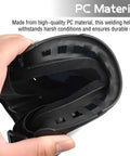 Close-up of high-quality PC material of Detachable Welding Helmet With Anti Glare Shield And Protective Eye Gear