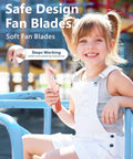 Child holding Portable Misting Fan With 15ml Water Tank Handheld Personal Mister Rechargeable Mini Spray Fan