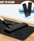 Vacuum cleaning Non Slip Stair Tread Carpet Set Of 15 For Wooden Steps Indoor Outdoor 8x30 Dark Grey With Easy Peel And Stick