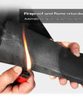 Lighting test on Beefed Up Foam Pipe Insulation Tube Kit For Water Lines And HVAC, fire-resistant property demonstration.