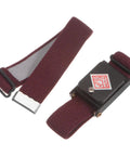 Wine red ESD Anti Static Wrist Strap Bracelet Adjustable Grounding Band with spare band, shown on white background.