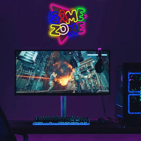 Dope Gaming Neon Sign For Teen Room USB Powered LED Neon Lights For Bedroom Wall Gamer Decor And Game Room Accessories