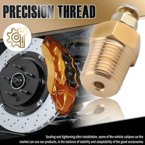 Knockout Copper Brake Bleeder Screw Kit Featuring Rock Solid 1/4-28 Threads And Smooth 1/8-Npt Bases For quick caliper bleeding.