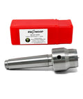 Heavy Duty 2MT Safety Drive With Spring Loaded Center For Wood Lathe showing steel drive spur and red protective case.