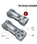 Compact Folding Screwdriver Kit With Seven Tools Including Four Allen Wrenches 2.5 3 4 And 3/16 Inch Plus Flat Phillips And Torx