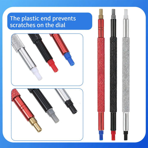 Color Coded Watch Hand Setting Tools Set For Precise Installation And Removal Includes Pusher Removers And Lever Pullers 3 Bore Options From 0.6mm To 3.0mm Pro Grade Watch Repair Kit For Minute And Second Hands