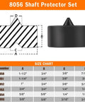 8056 Shaft Protector Set for Heavy Duty Gear And Pulley Puller Set For Timing Gears And Fan Pulleys With Shaft Protector