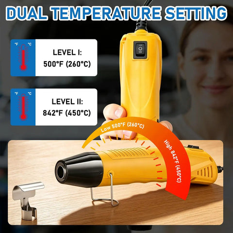Pro Solder Seal Wire Connector Kit With 350W Mini Heat Gun And 230Pcs Waterproof Electrical Terminals with dual temperature settings
