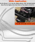 All In One Trim Tilt Hydraulic Ram Cylinder Hose Kit With Braided Stainless Steel Hoses for Alpha Drives 1991 And Newer And Bravo 1 2 3 16-3/16 Inch Fits 9B-106 And 9B-116 Trim Cylinders
