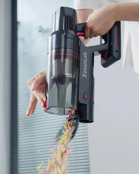 Lightweight Cordless Vacuum With Zero Tether Headache And Extended 75 Minute Battery Life Delivering Hefty 55 Kpa Suction to clean up sprinkles.