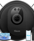 Front view of the G8000 Max Robot Vacuum And Mop Combo With 5000Pa Suction, 150 Minute Runtime, App And Remote Control, Self Charging.