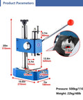 Shop Ready Heavy Duty Arbor Press Built Like A Tank With Ductile Iron Base And High Lift Design For Smooth Manual Punching and Metalwork Tasks dimensions and specifications.
