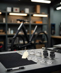 E Bike Hub Motor Axle Kit With 12mm Shaft Front Lock Nut Washer And Protective Cover on workshop table