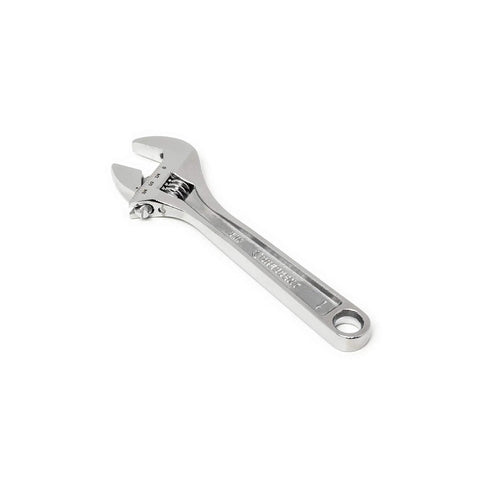 Chromed adjustable wrench from Beast 150 Piece One Quarter And Three Eighths Inch Drive Six Point SAE And Metric Tool Set