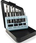 Left-Hand Drill Bit And Screw Extractor Set For Stripped Screws And Broken Bolts, Heavy-Duty Easy Out Kit With M35 Cobalt HSS Bits