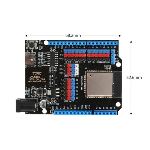 Dope WiFi and Bluetooth Dev Board With USB-C, Arduino IDE Compatibility, MicroPython Ready, and High-Speed I2C/SPI Interfaces for IoT, Smart Home, Mini PC Builds, Robotics, and Tiny Game Console Projects 68.2mm x 52.6mm ESP32 board