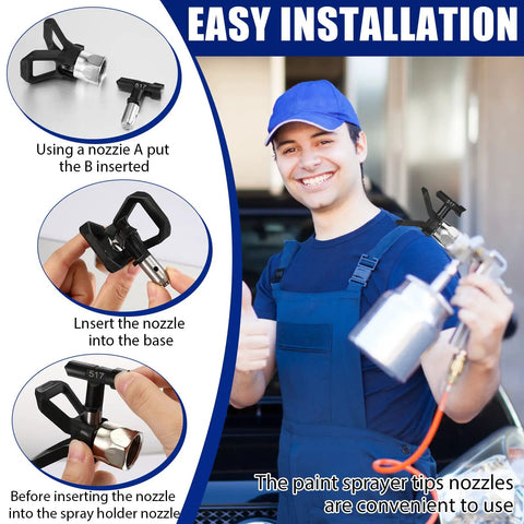 Heavy Duty 2 Pack 3600 PSI Airless Paint Spray Gun With 517 Tip And Swivel Joint High Pressure Sprayer setup tutorial with user.