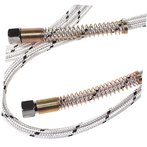 Heavy Duty Steam Iron Replacement Hose And Tube For High Tensile Strength Easy Installation Compatible With Most Steam Irons And Cleaners Durable Leak Proof Steam Line For Home Use, close-up of connectors and flexible tubing