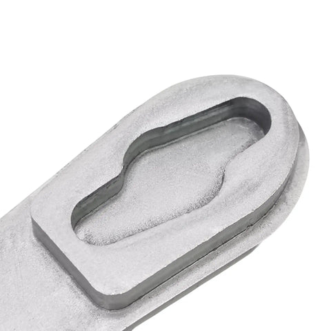 Close-up of the Heavy Duty Steel Wrench To Knock Loose Stubborn Wing Nuts Without A Sweat Fits Sku 16741 showing precision machined slot.
